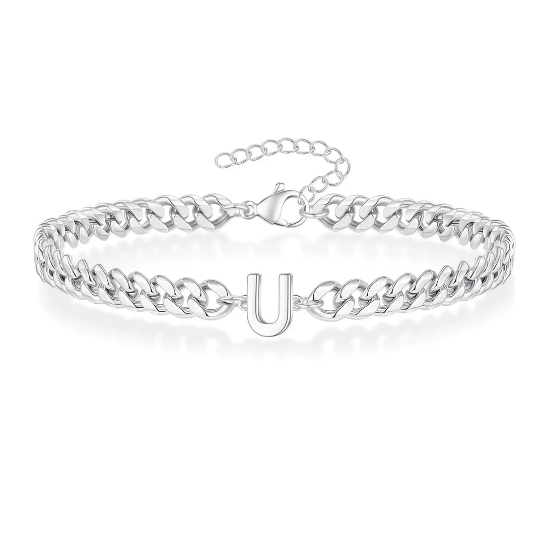 Kalsten | Couples Letter Initial Cuban Bracelet