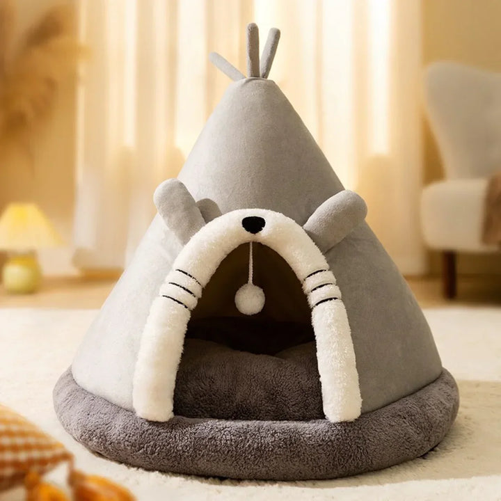 Plush Indoor Cat Tent Bed Kalsten