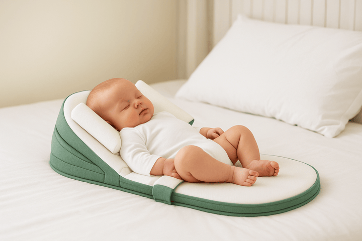 Kalsten | CozyCradle Pillow – Side Sleeper Support with Anti-Reflux Incline for Newborns