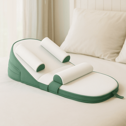 Cozy Cradle Pillow – Side Sleeper Support with Anti-Reflux Ramp for Newborns
