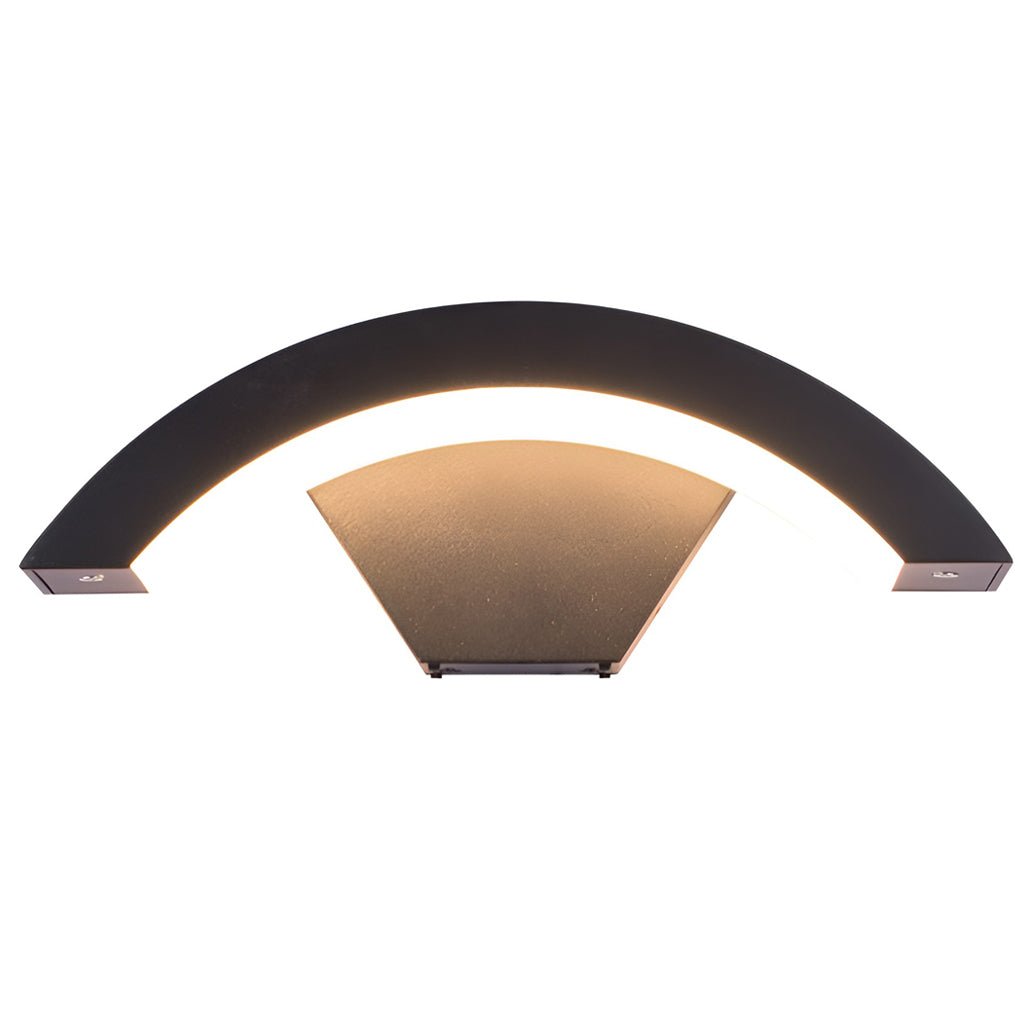 Classic Curved Glow LED Wall Light Outdoor Downlights Porch Wall Mounted Sconce | Kalsten