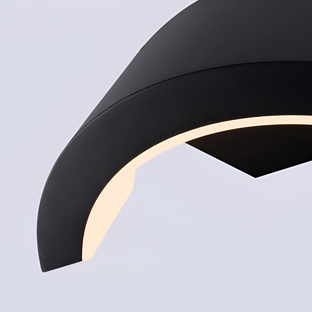 Classic Curved Glow LED Wall Light Outdoor Downlights Porch Wall Mounted Sconce | Kalsten