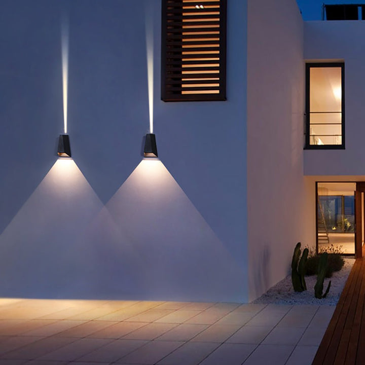 Up and Dwon Lighting LED Waterproof Black Creative Modern Porch Lights | Kalsten