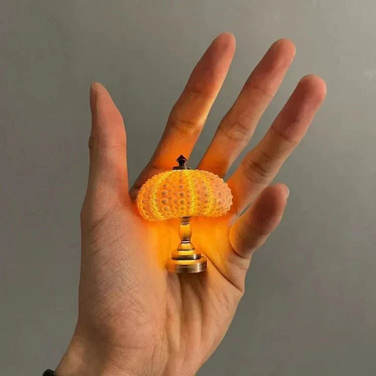 Table Lamp Mini Sea Urchin Shell Light | Kalsten