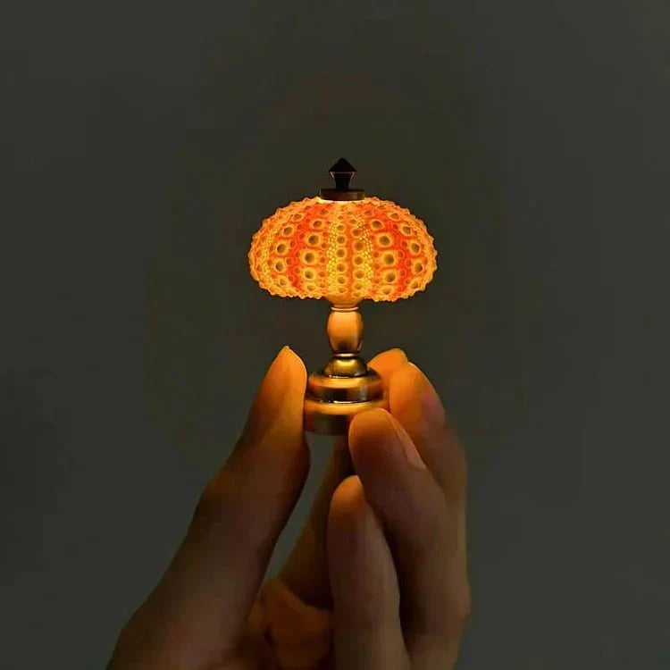 Table Lamp Mini Sea Urchin Shell Light | Kalsten