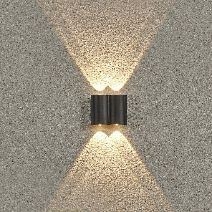 Creative Wave Arc Design Up and Down Lights LED Outdoor Wall Lights Wall Sconces Waterproof | Kalsten