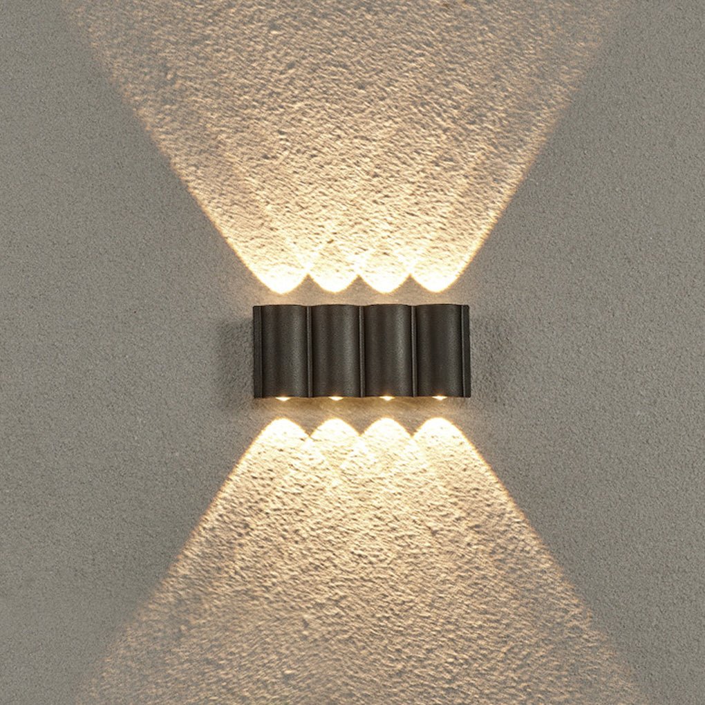 Creative Wave Arc Design Up and Down Lights LED Outdoor Wall Lights Wall Sconces Waterproof | Kalsten