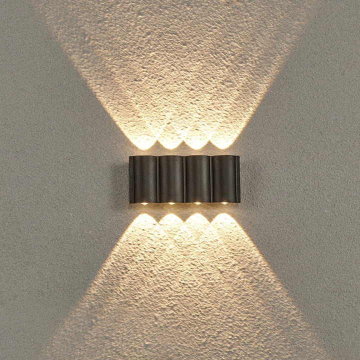 Creative Wave Arc Design Up and Down Lights LED Outdoor Wall Lights Wall Sconces Waterproof | Kalsten