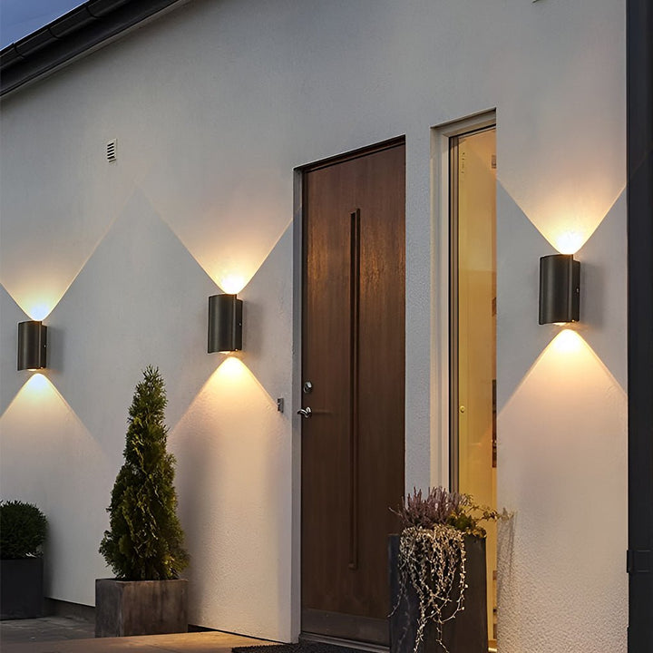 Creative Wave Arc Design Up and Down Lights LED Outdoor Wall Lights Wall Sconces Waterproof | Kalsten