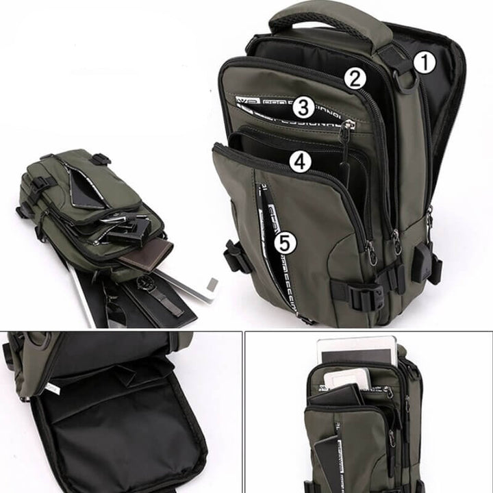 CityTrek Bag - Stylish Waterproof Oxford Crossbody Kalsten