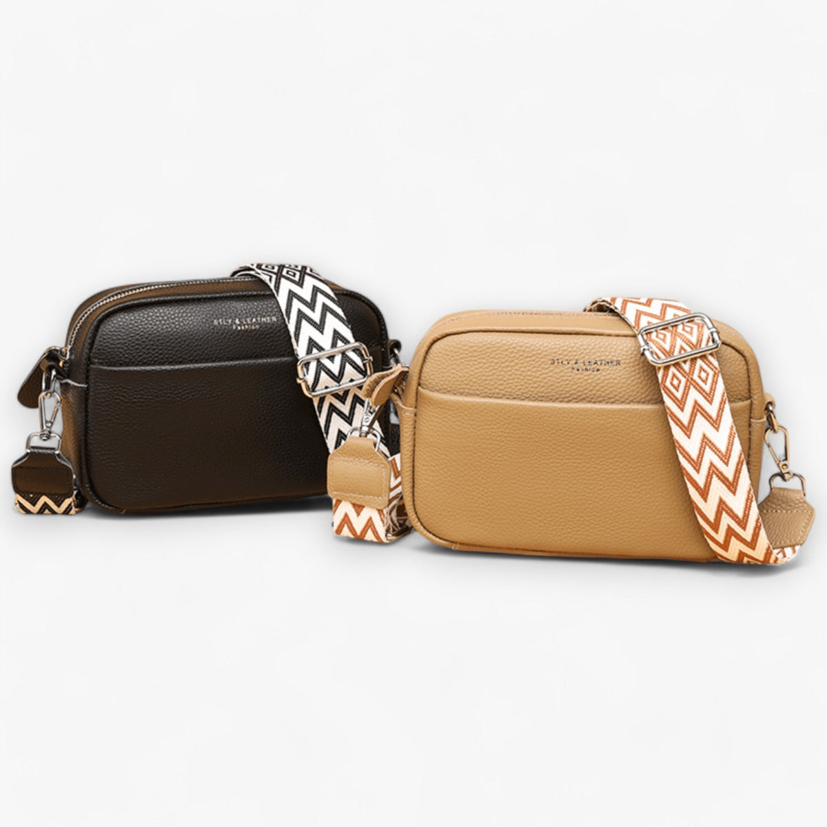 Skanto | Premium Leather Crossover Bag for Women - Elegant, Secure, and Functional Everyday Bag