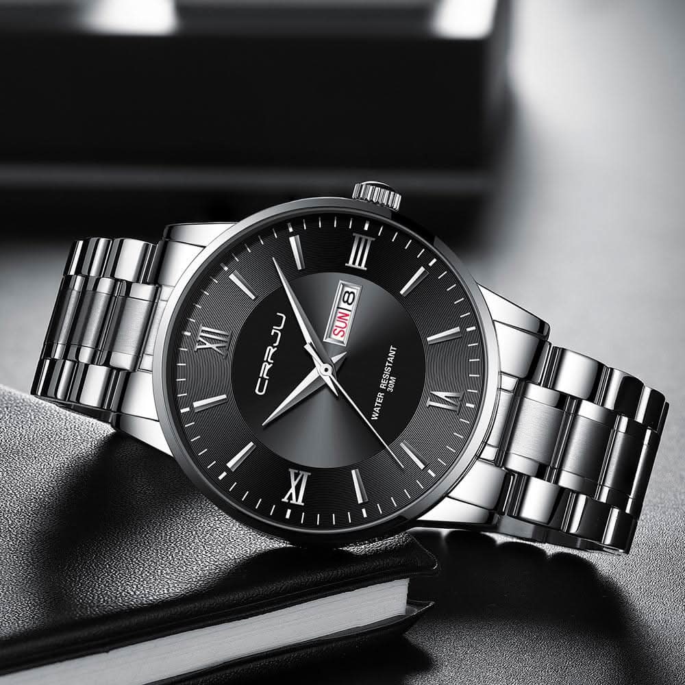 Skanto | Men's Stainless Steel Waterproof Sport Quartz Watch