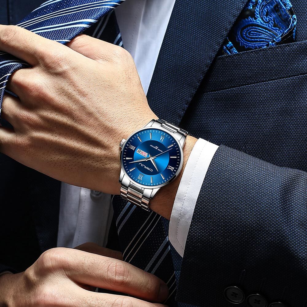 Kalsten | Men's Luxury Waterproof Sports Watch – Stainless Steel Quartz Chronograph