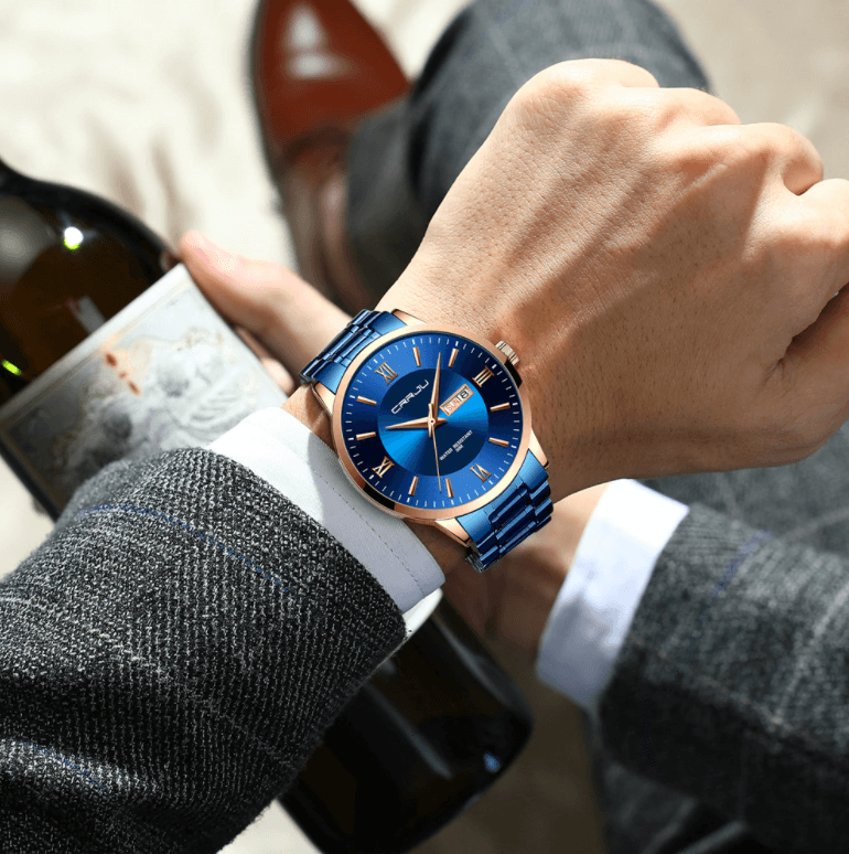 Kalsten | Men's Luxury Waterproof Sports Watch – Stainless Steel Quartz Chronograph