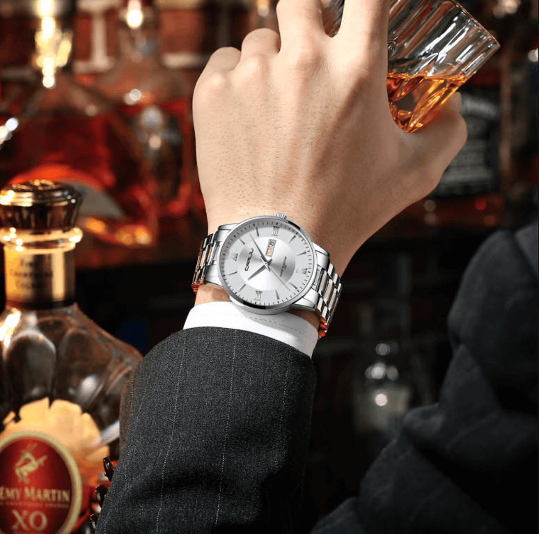 Kalsten | Men’s Stainless Steel Waterproof Sport Quartz Watch