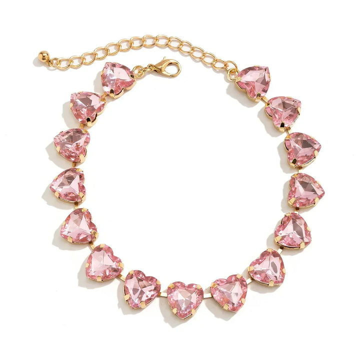 Kalsten | Crystal Heart Choker Necklace
