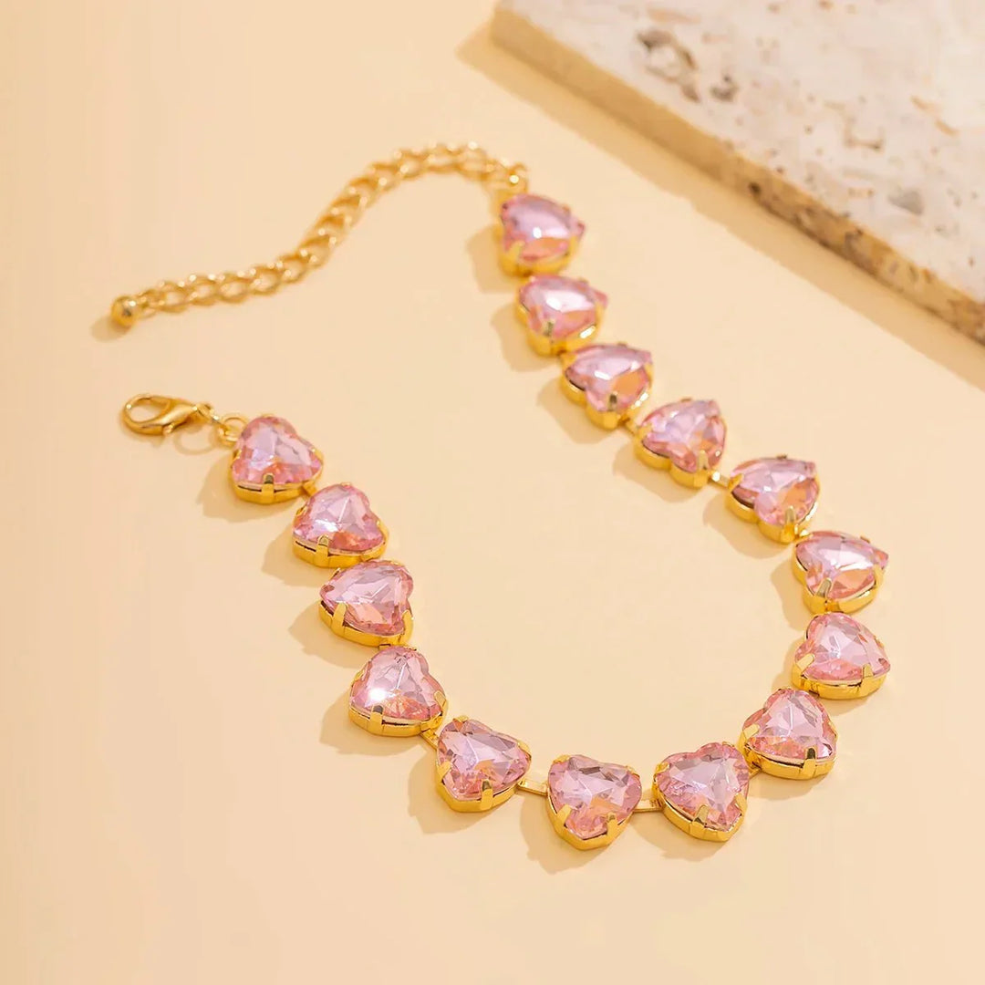 Kalsten | Crystal Heart Choker Necklace