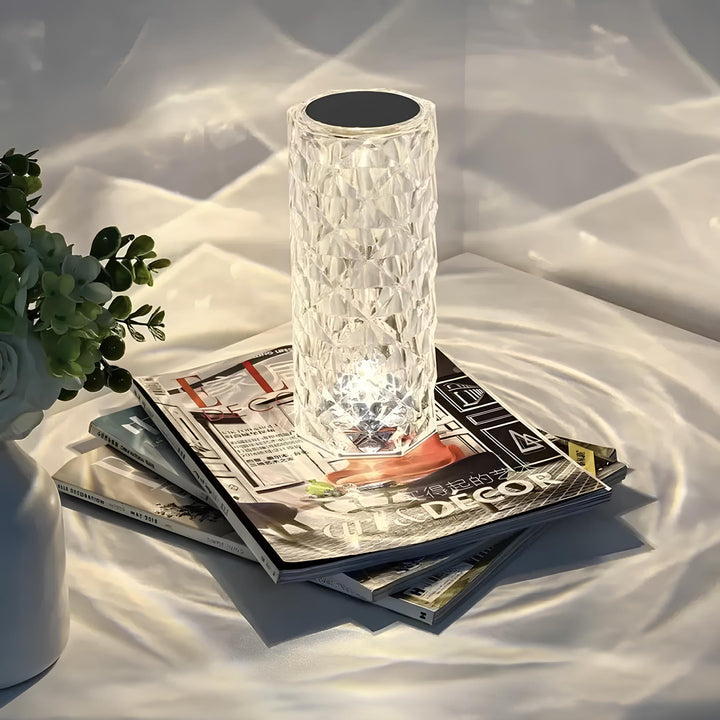 Crystal Table Lamp with Touch Control - Aurora | Kalsten