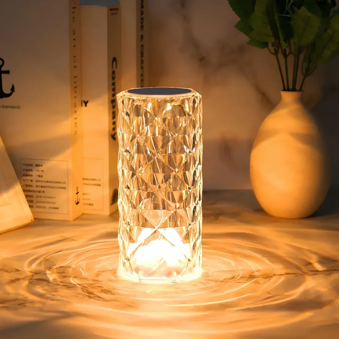 Crystal Table Lamp with Touch Control - Aurora | Kalsten