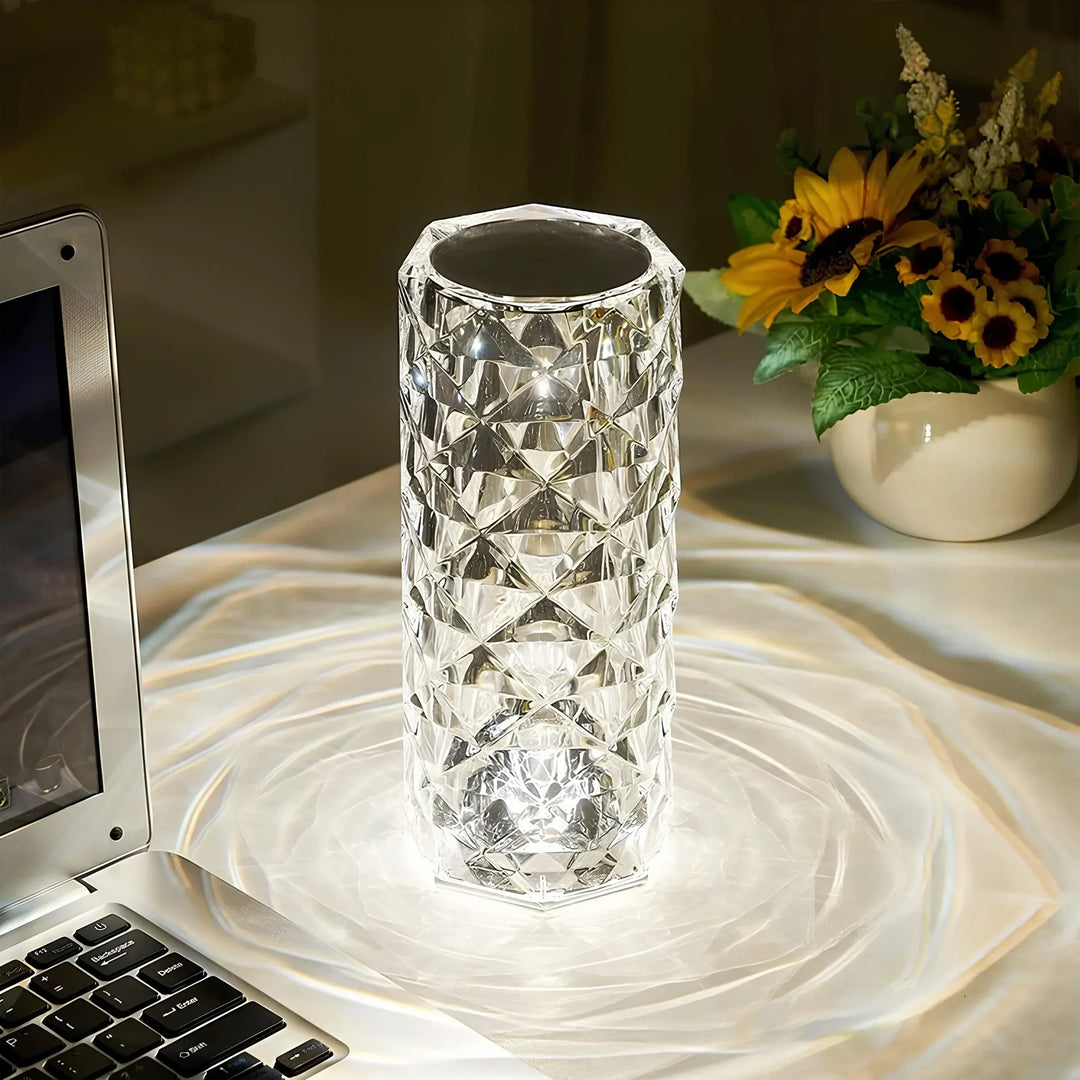 Crystal Table Lamp with Touch Control - Aurora | Kalsten