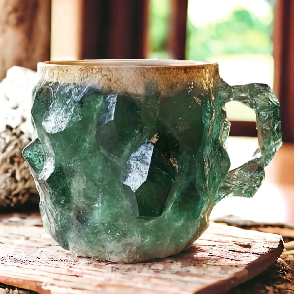 Ceramic Coffee Mug with Crystal Effect Kalsten