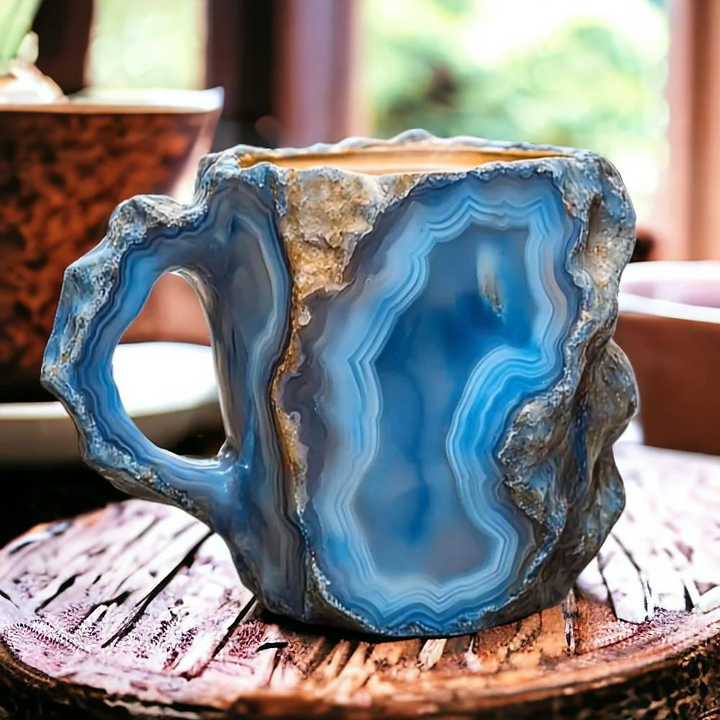 Ceramic Coffee Mug with Crystal Effect Kalsten