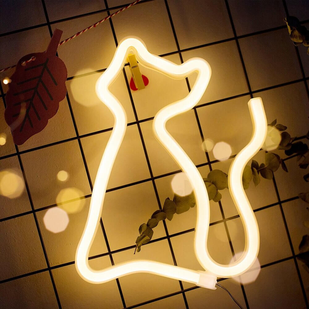 Trendy Kitty Neon Lamp - Enchanting Lighting for Every Room Kalsten