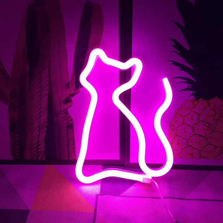 Trendy Kitty Neon Lamp - Enchanting Lighting for Every Room Kalsten