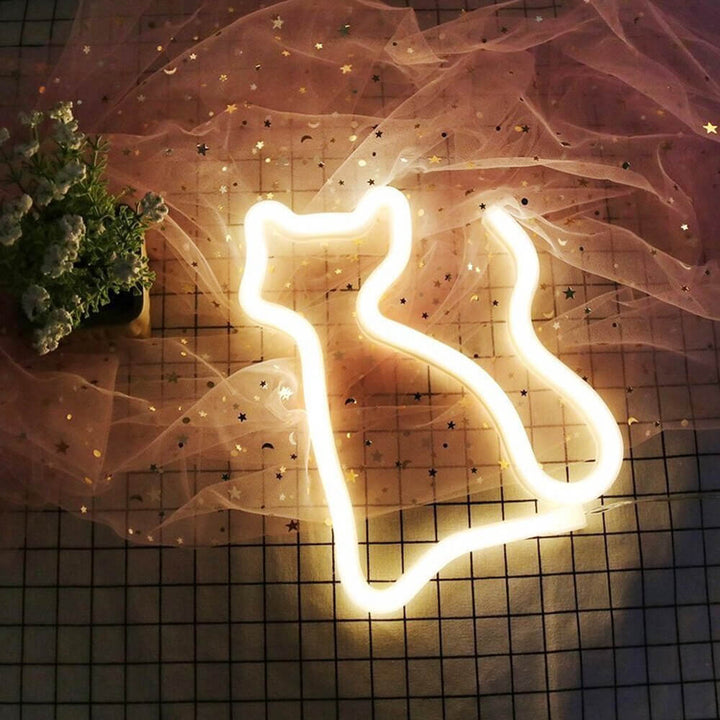Trendy Kitty Neon Lamp - Enchanting Lighting for Every Room Kalsten