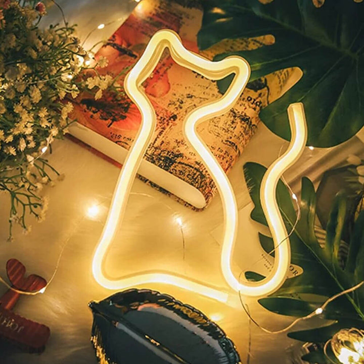 Trendy Kitty Neon Lamp - Enchanting Lighting for Every Room Kalsten