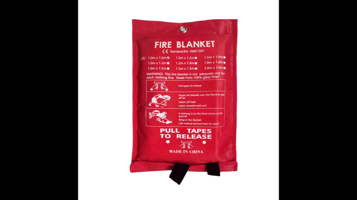 Fireproof Fiberglass Fire Blanket – Compact Safety Blanket for Home, Kitchen and Car | Kalsten