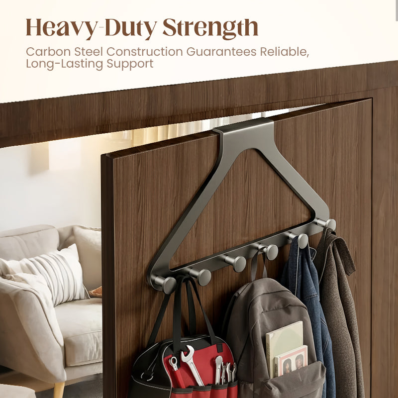 ClariHold Door Hook Rack — More space and organization, completely without drilling stress or door damage | Kalsten