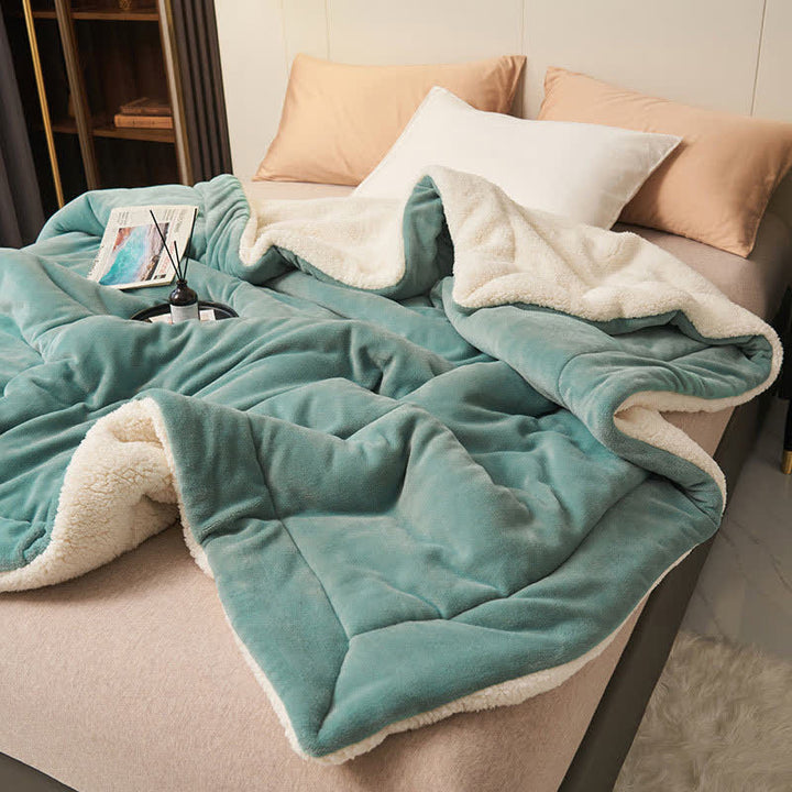Double-Sided Velvet Cube Rug – Thick & Soft