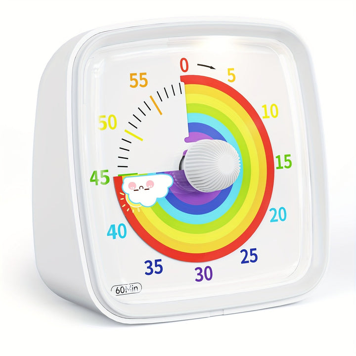 Rainbow Time Management Timer – Visual 60-Minute Countdown Timer for Study, Work, and Home | Kalsten