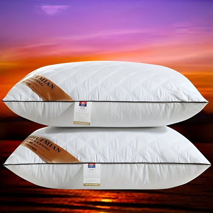 Premium Hotel Pillow – Shape-Retaining with High and Low Support | Washable Cover for All Seasons | Skanto