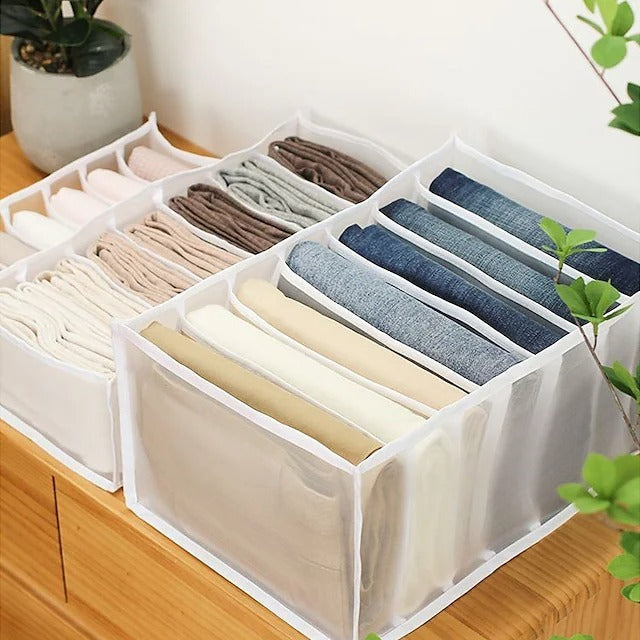7 Grids Wardrobe Clothes Mesh Divider Organizer | Kalsten