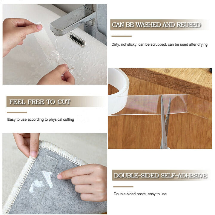 Nano double-sided adhesive tape for home & office | Kalsten