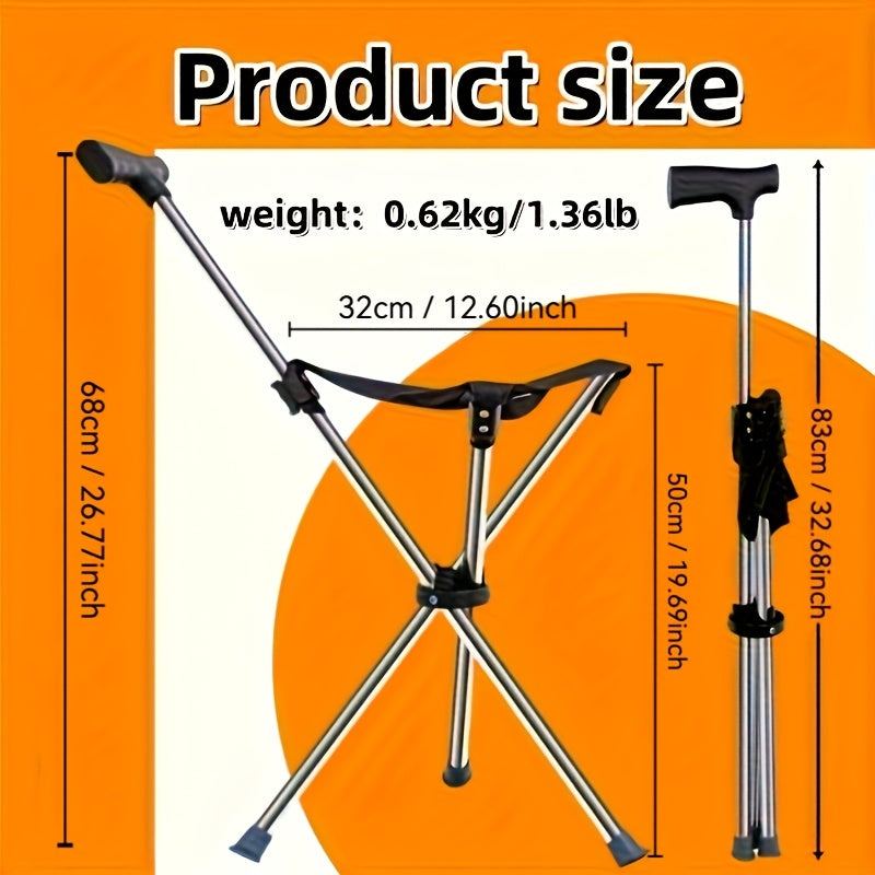 2-in-1 Walking Stick with Seat | Kalsten