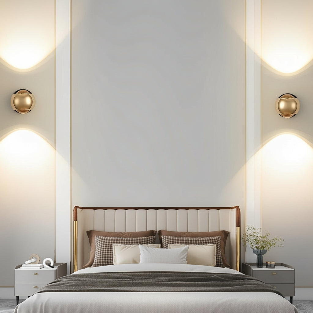 LED Wall Washer Sconce | Round Up Down Aluminum 7W 10cm / 4in Modern Art Gallery Light | Kalsten
