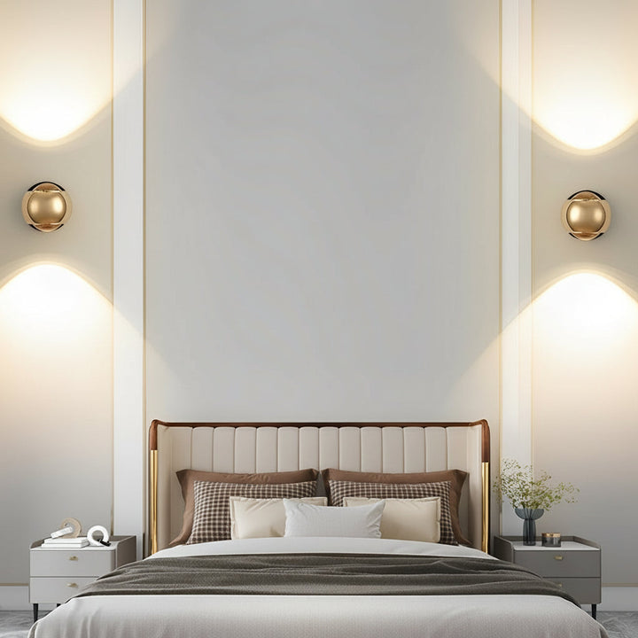 LED Wall Washer Sconce | Round Up Down Aluminum 7W 10cm / 4in Modern Art Gallery Light | Kalsten