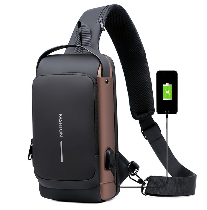 Kalsten | Anti-Theft Crossbody Bag | Landy Carry Without Worry | Waterproof Oxford | USB Charging Port | Unisex Travel Pack
