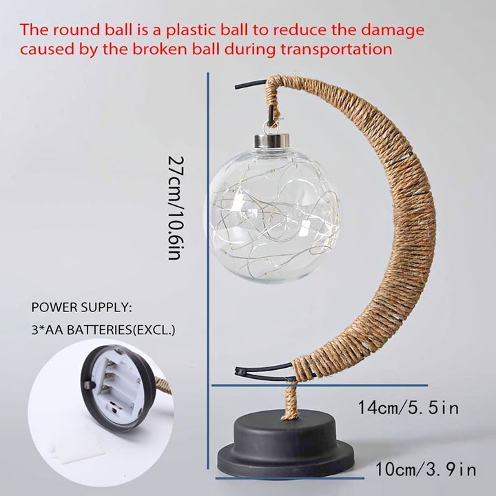 MoonGlow Lamp - Stylish Wrought Iron LED Table Lamp Kalsten