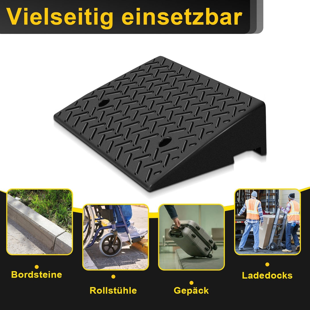 2 Piece Curb Ramp Rubber Access Ramp 3T | Kalsten