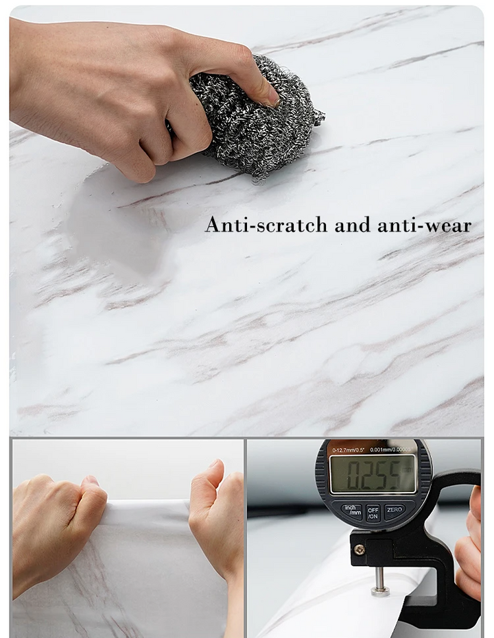 MarbraGuard – Self-adhesive oil-resistant kitchen film Kalsten