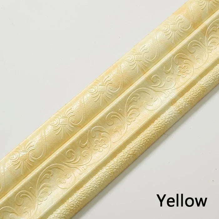 3D-wall trim - self-adhesive, environmentally protective 3D-wall trim with environmental protection