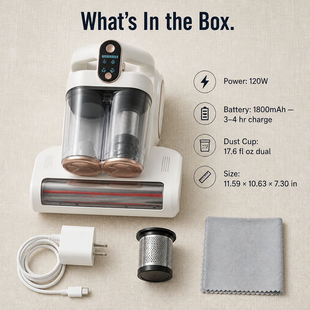 Wireless Mattress Cleaner with UV-C | Kalsten