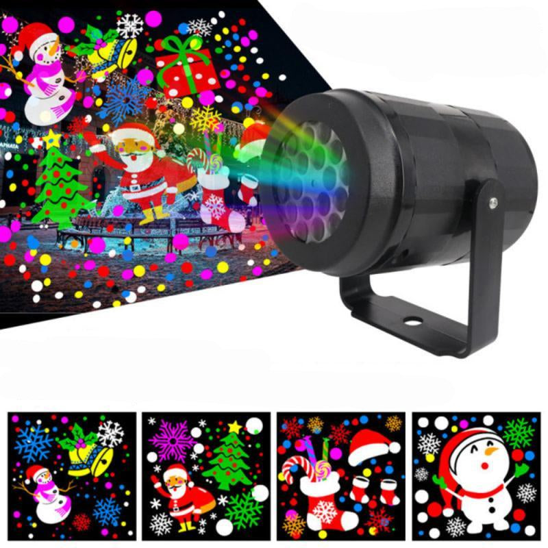 Outdoor LED Snowflake Christmas Projector (16 Patterns)
