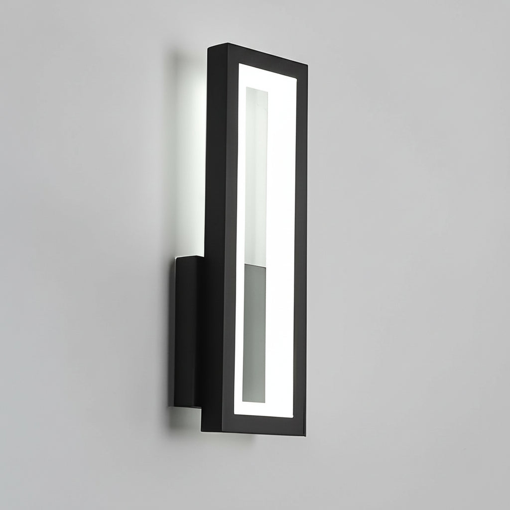 Modern Linear LED Wall Sconce – Minimalist Iron & Acrylic Rectangular Wall Light | Kalsten