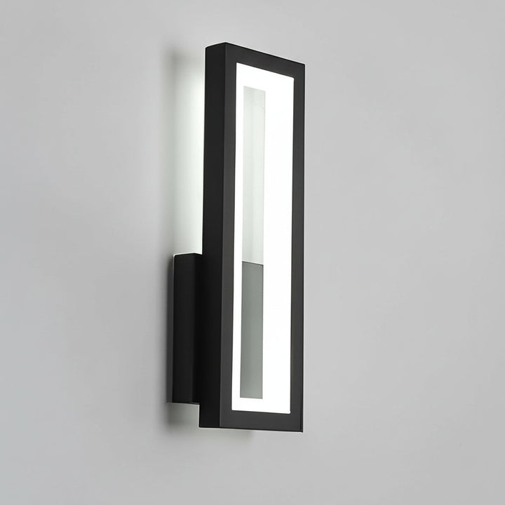 Modern Linear LED Wall Sconce – Minimalist Iron & Acrylic Rectangular Wall Light | Kalsten