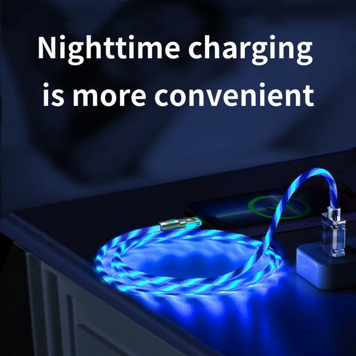Kalsten | Magnetic Charging Cable | 540° Rotating Connector | Fast Charge with LED Glow